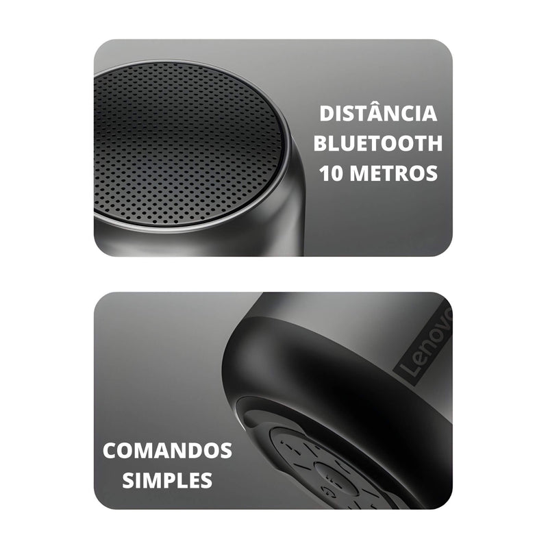 Caixinha de Som Bluetooth 5.0 - Lenovo K3