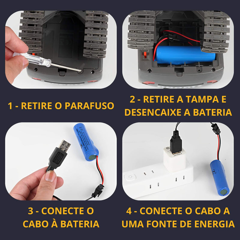 Escavadeira, Caminhão e Trator de Esteira de Controle Remoto Sem Fio - Yigong - Constru Toy