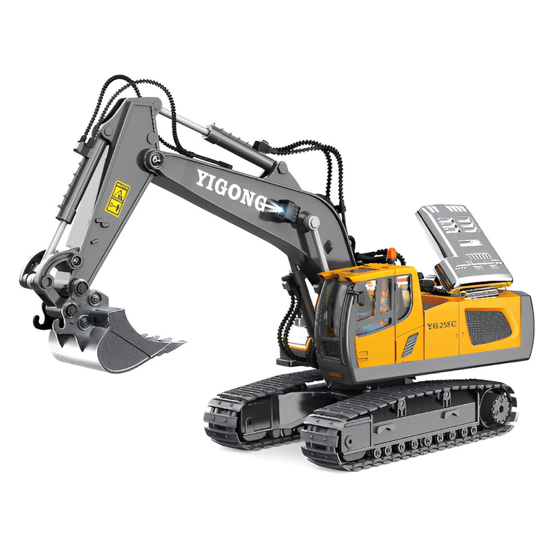 Escavadeira, Caminhão e Trator de Esteira de Controle Remoto Sem Fio - Yigong - Constru Toy