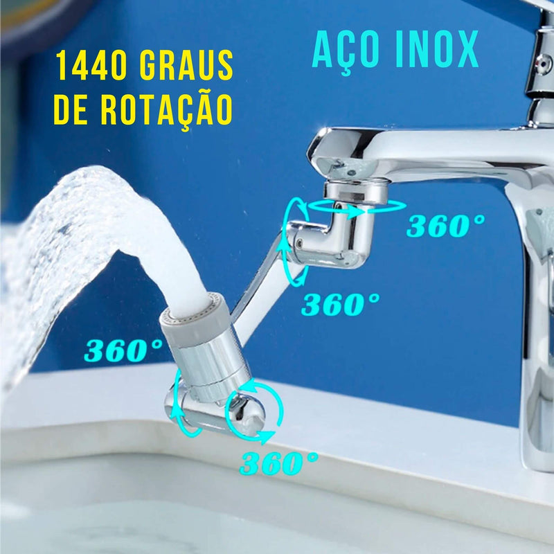 Extensão Articulada de Torneira - Metal Hidra