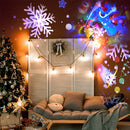 Projetor Natalino LED RGB Rotativo com Desenhos de Natal