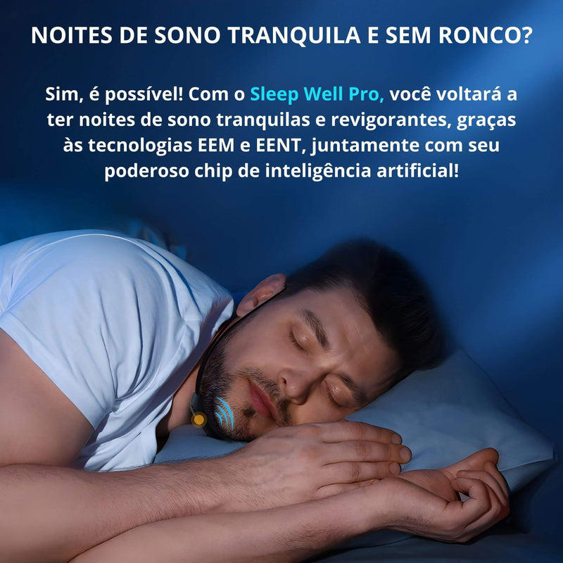 Aparelho Inteligente Elétrico Anti-Ronco - Sleep Well Pro