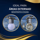 Varal de Luzes com Lâmpadas Incandescentes 127V/220V – 5m a 25m