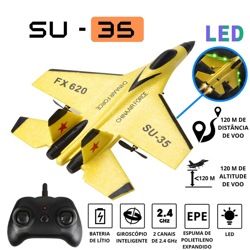 Avião de Controle Remoto - SU-35