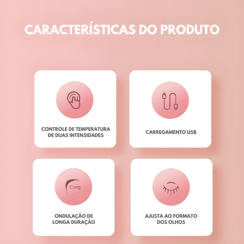 Curvador de Cílios Elétrico - Zipwhey - Lojas Original