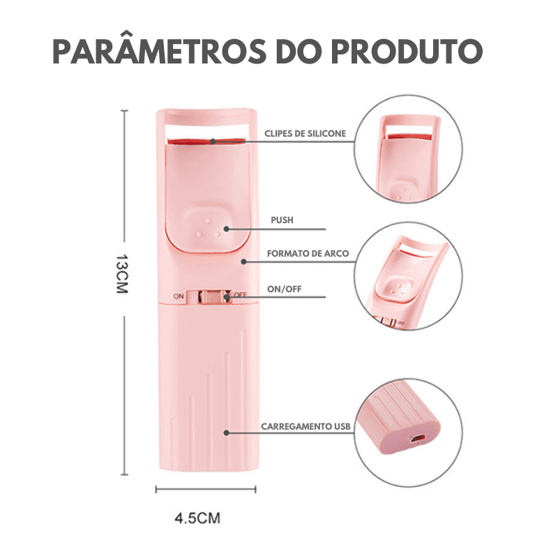 Curvador de Cílios Elétrico - Zipwhey Pro - Lojas Original