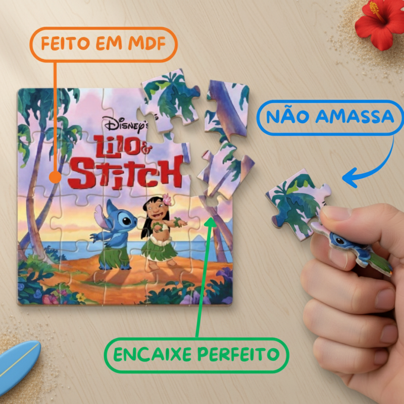 Quebra-Mente KIDS! - Quebra Cabeça em Madeira MDF X