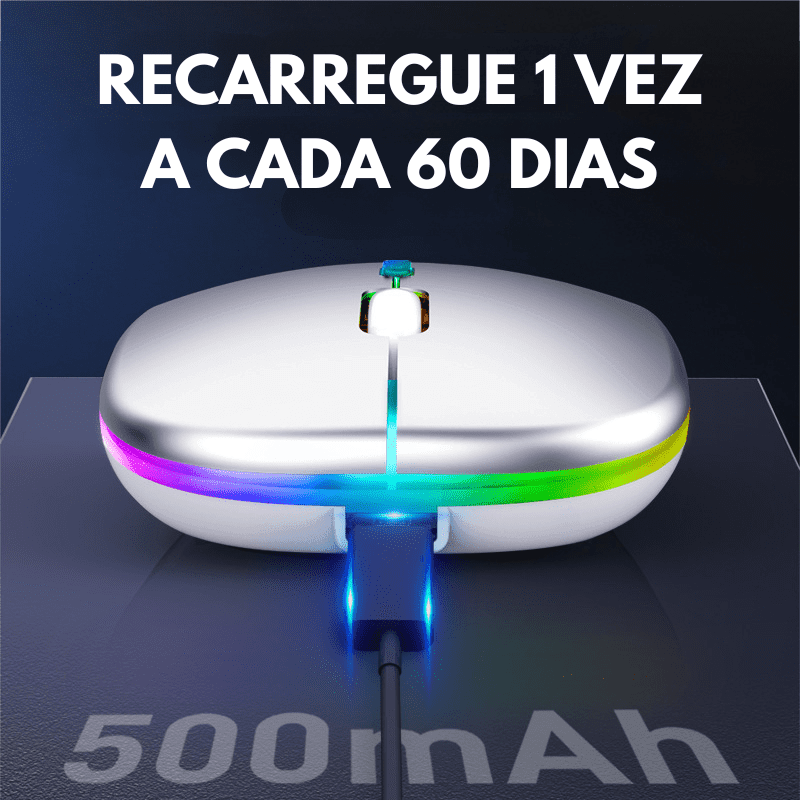 Mouse Bluetooth Sem Fio Slim Wireless - Renzo - Lojas Original